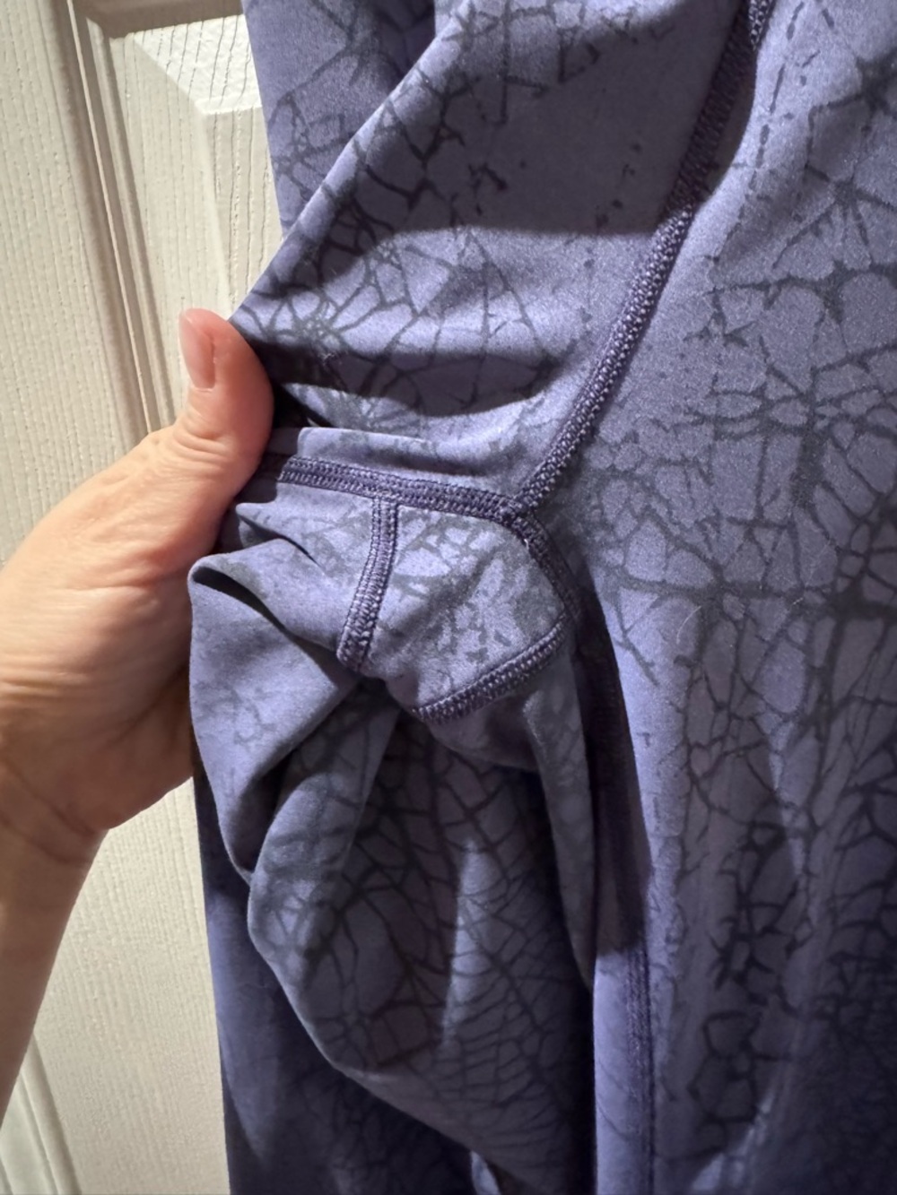 lululemon athletica Purple Crackle Print Leggings - Picture 3 of 7